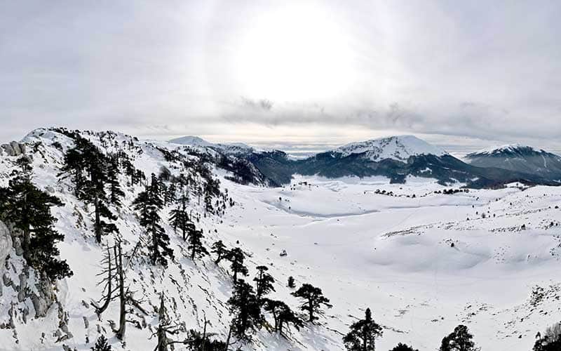 Activités hivernales à Pollino