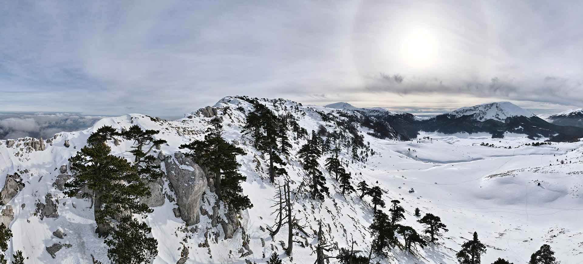 Ciaspolate nel Pollino: camminare sulla neve in sicurezza