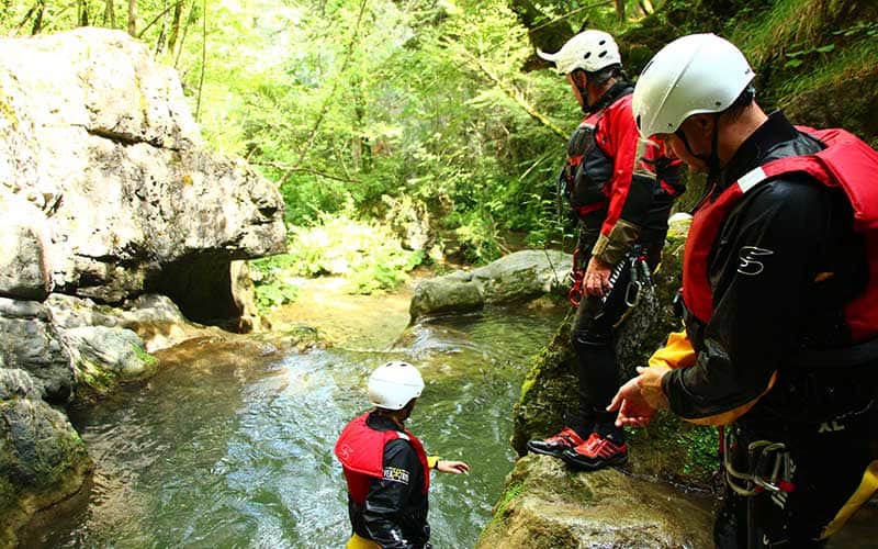 Canyoning nel torrente Jannello nel Pollino