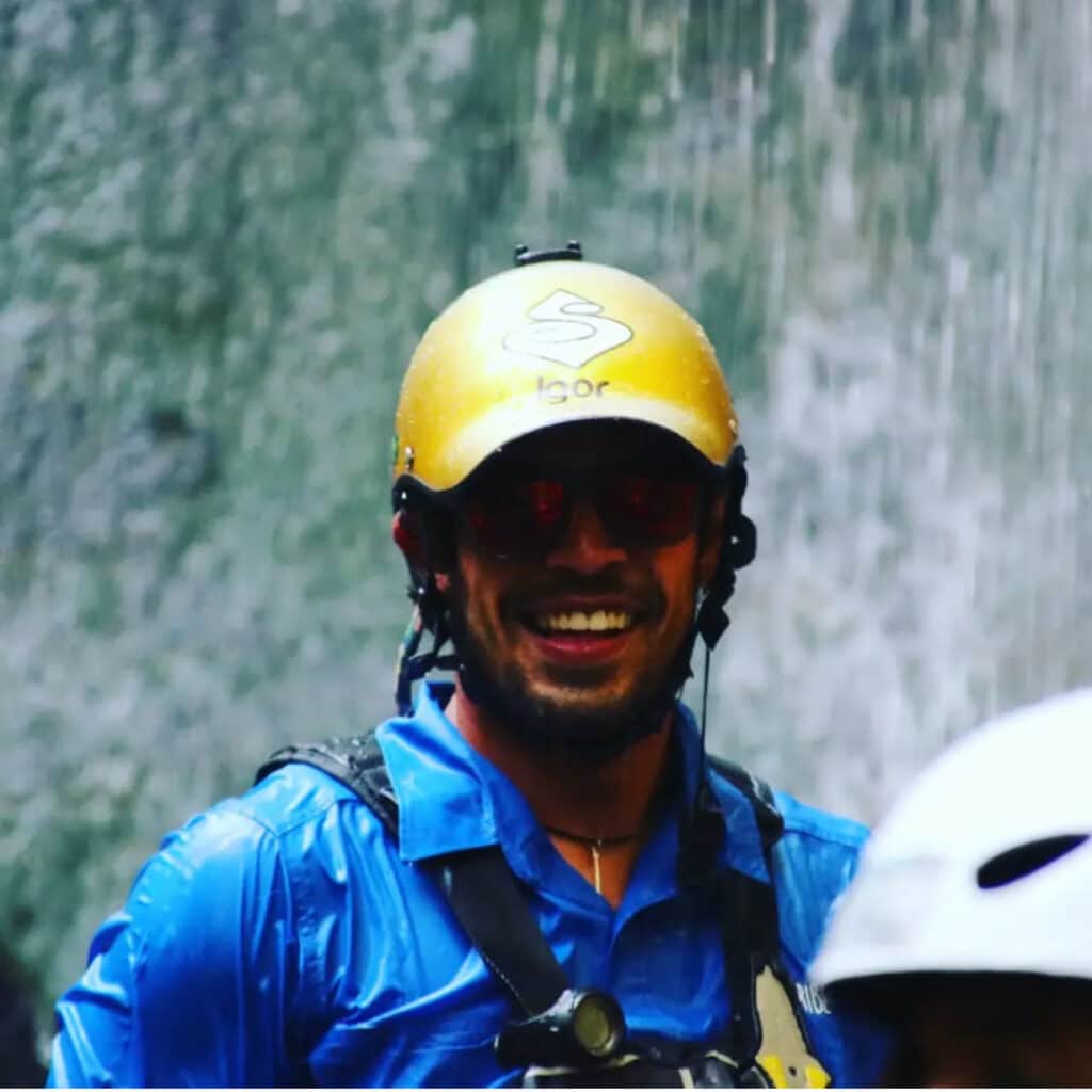 Igor, guida rafting e canyoning brasiliana