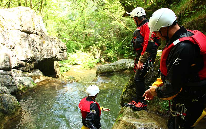 Canyoning a Jannello sul fiume Lao